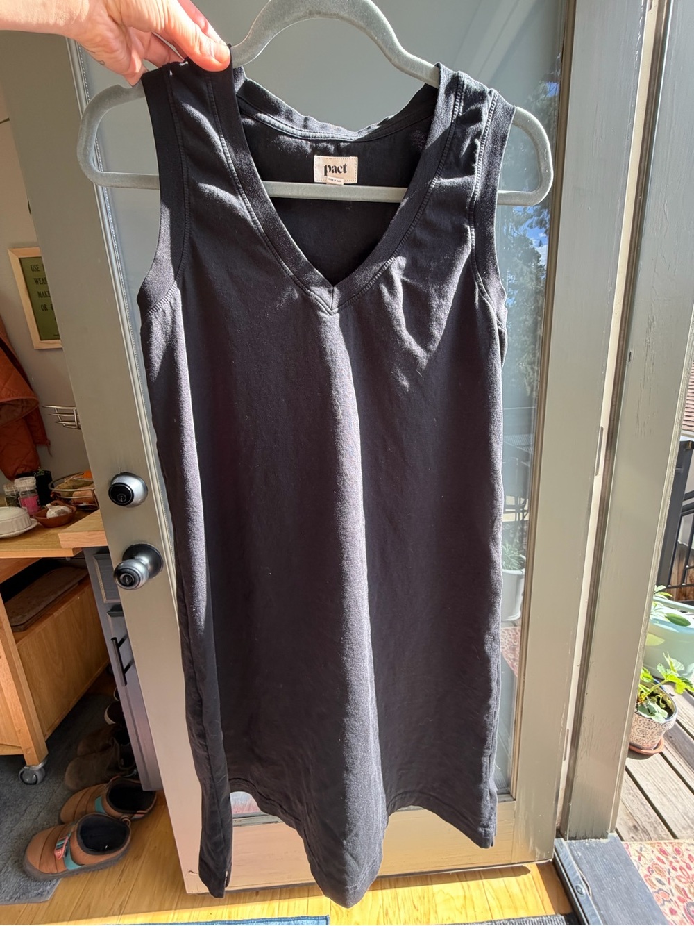 Pact organic cotton Softspun A-line Tank Dress - Picture 2 of 5